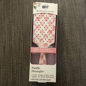 Mackenzie Childs x Goody Wet Brush Paddle Detangler - Pink and White